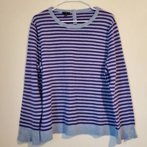 Talbots‎ wool blend stripe sweater womens size XLp